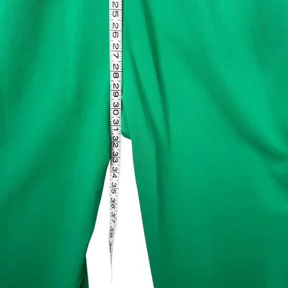 Tommy Hilfiger Green Jumpsuit Women's Ruffle Sleeve V Neck Belted Size 12 - Picture 16 of 16